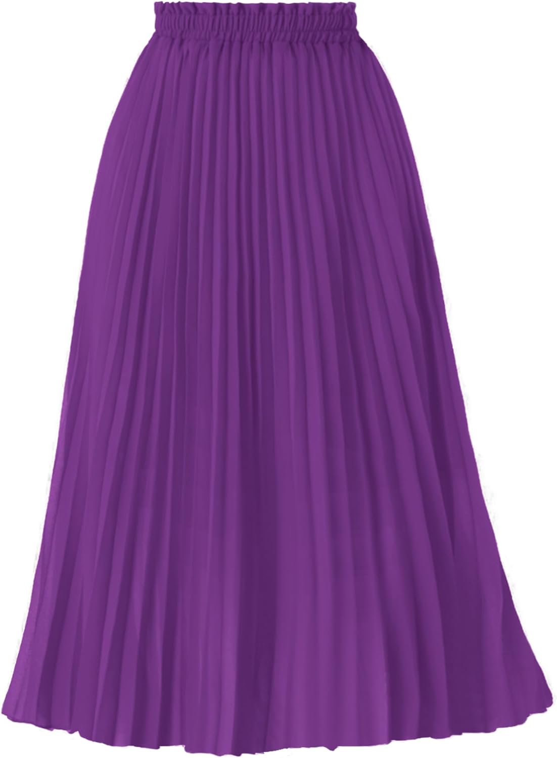 GOOBGS Women's Pleated A-Line High Waist Midi Skirt Review