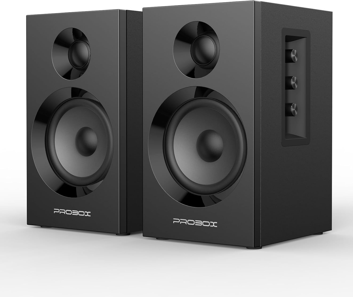 Probox 60W Bluetooth Bookshelf Speakers - Dynamic 3D Surround Sound