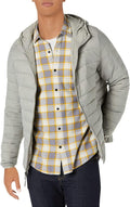 Men's Lightweight Water-Resistant Packable Hooded Puffer (Style 1RBF)