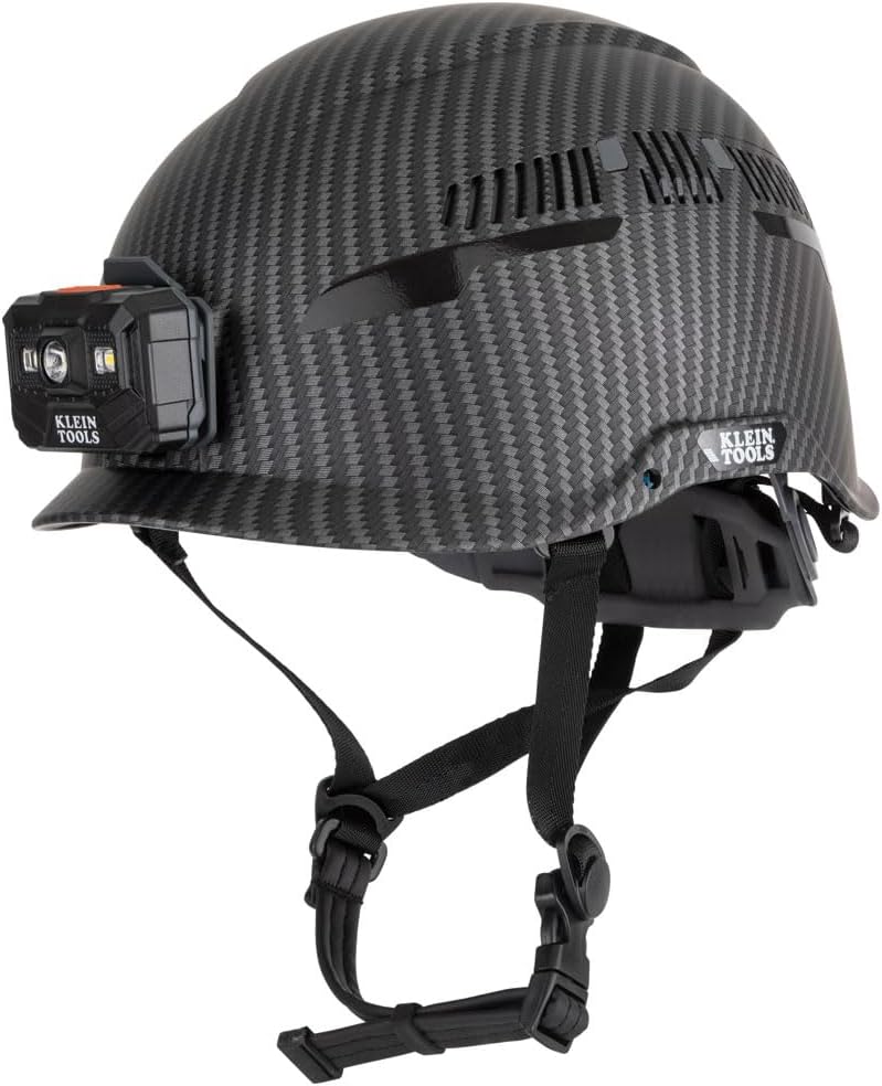 Klein Tools 60517: Vented Safety Helmet with Rechargeable Lamp