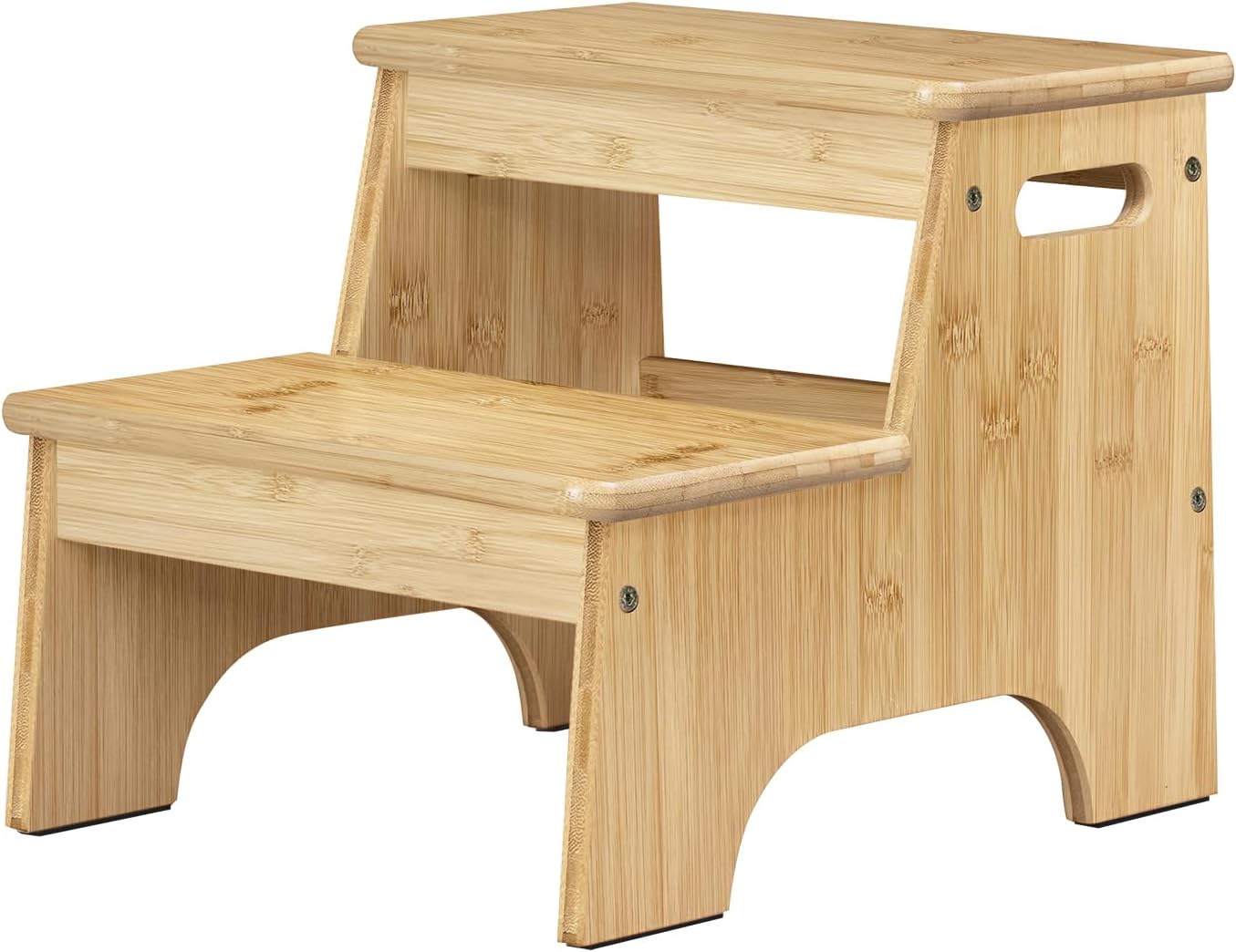 Forbena Wooden Bathroom Step Stool for Kids Independence & Safety