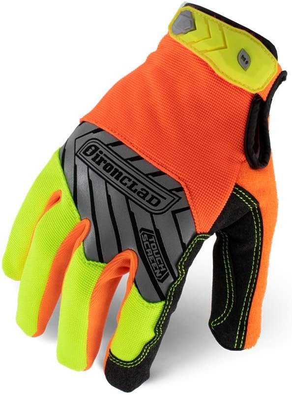 Ironclad Command Pro Gloves XL - Touch Screen, Hi-Viz for Visibility
