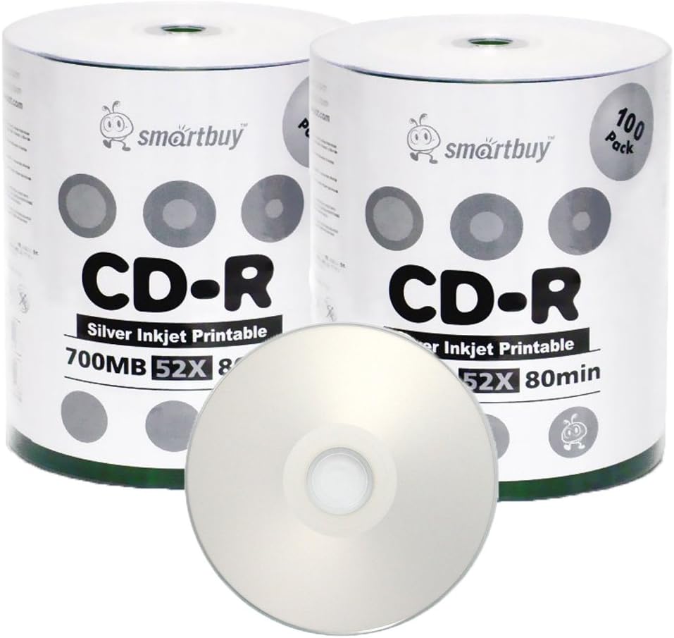 Smart Buy CD-R 200 Pack for High-Quality Data Storage