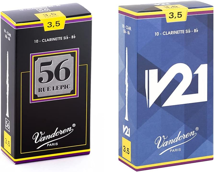 Vandoren Bb Clarinet Reeds Bundle CR5035 and CR8035 Strength 3.5