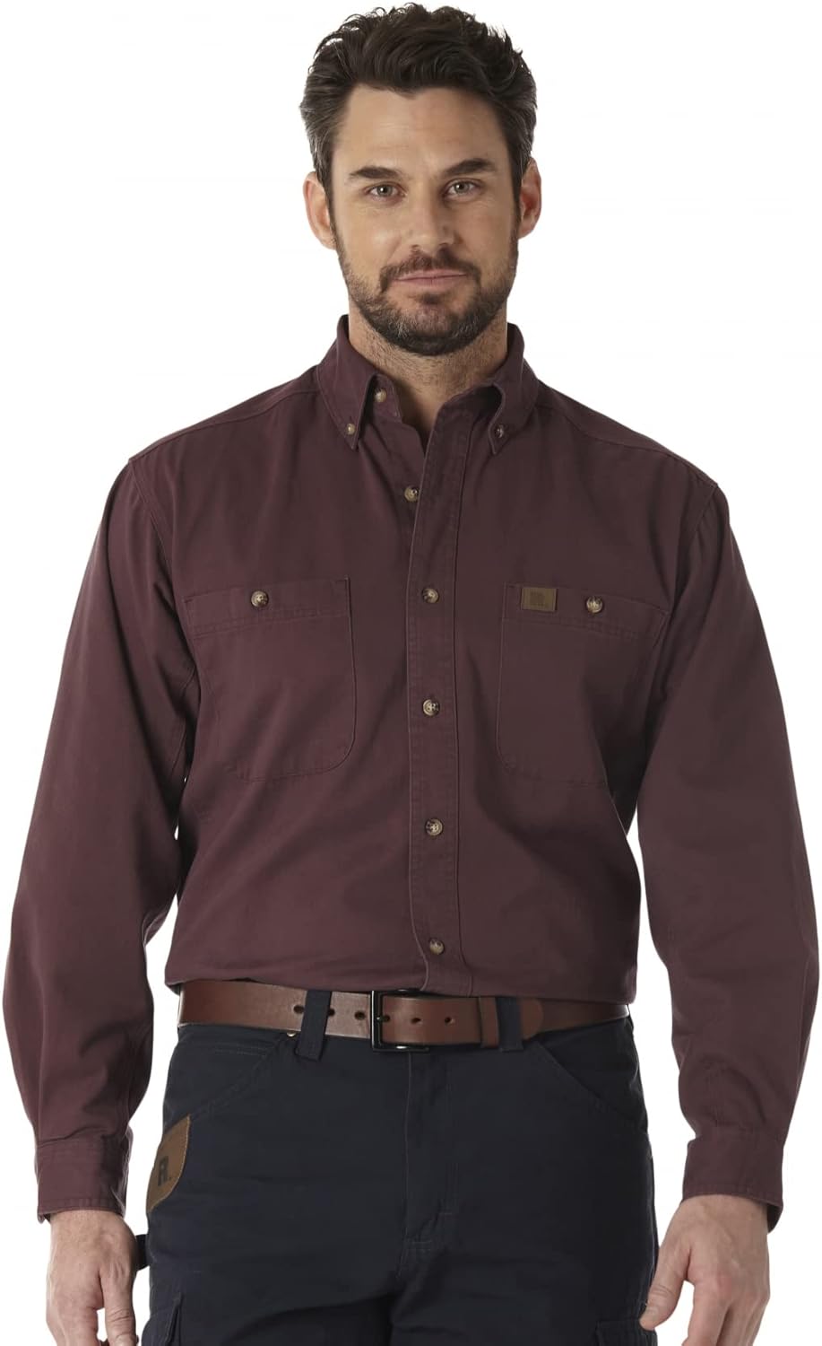 Wrangler Riggs Workwear Twill Long Sleeve Shirt for Men