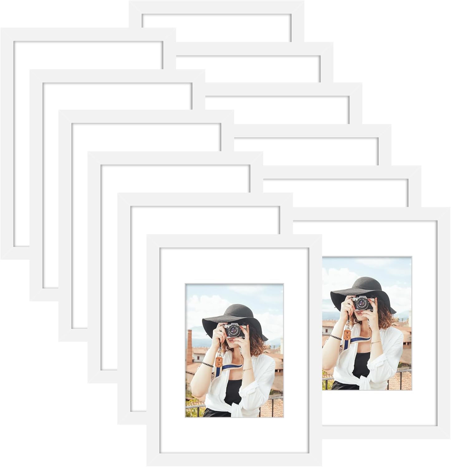 Picrit A4 Picture Frame Set of 12 for Wall or Table Display
