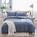 Dreaming Wapiti Duvet Cover Queen - Washed Microfiber Haze Blue