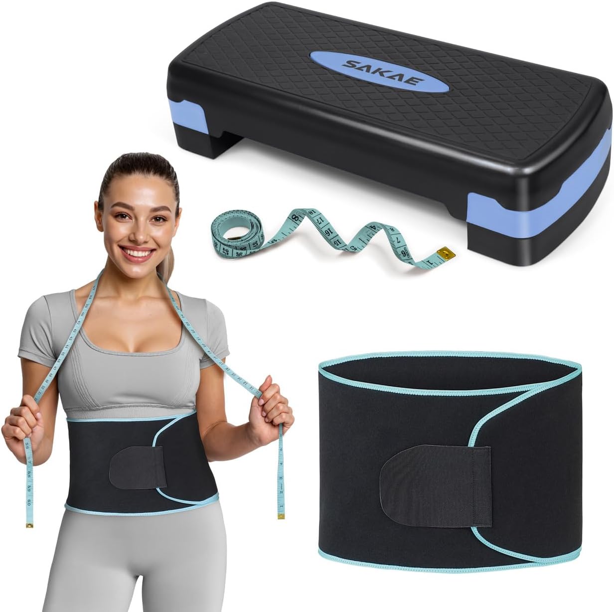 Adjustable Height Aerobic Stepper Set for Versatile Workouts