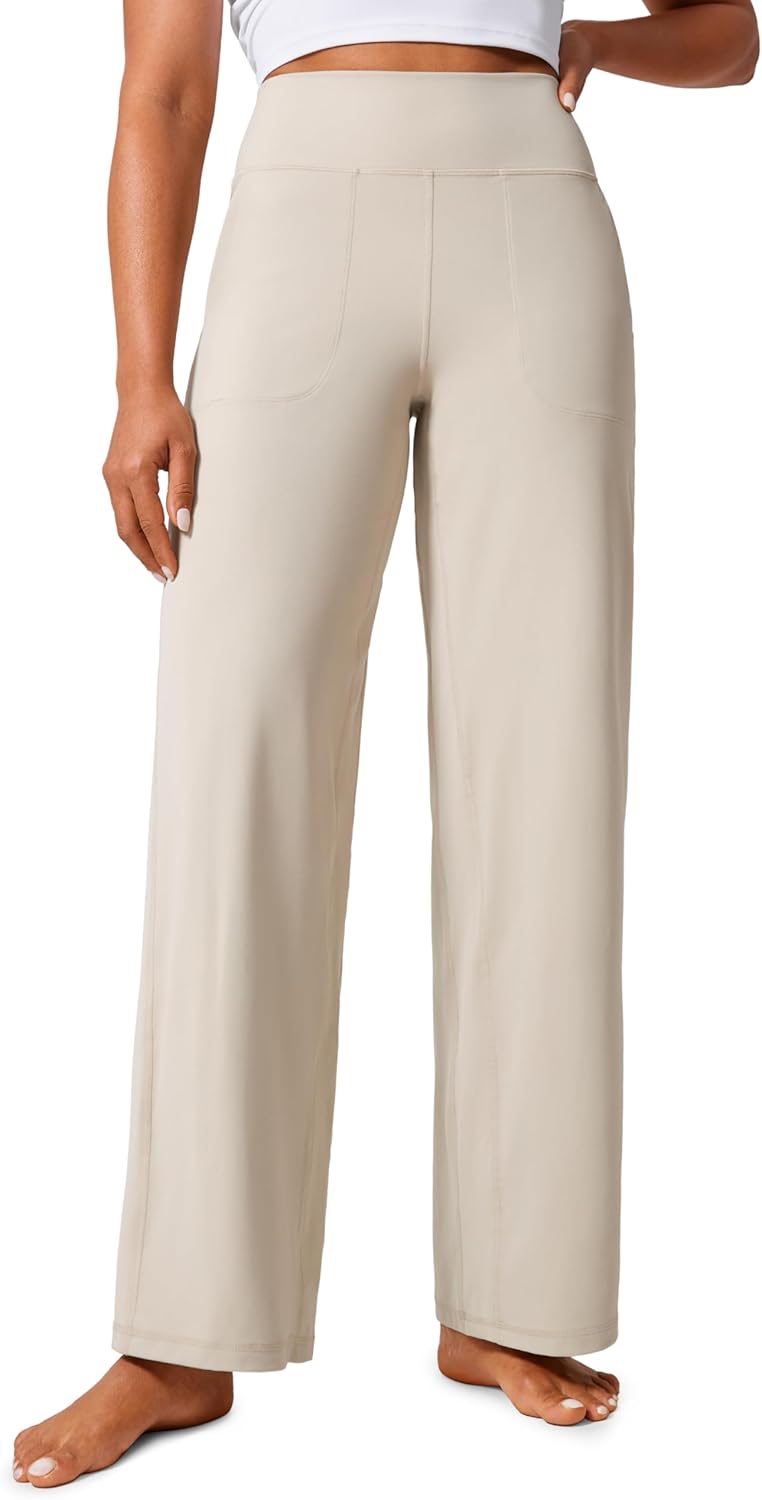 CRZ YOGA Womens Butterlift High Waisted Wide Leg Pants Review