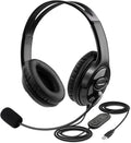 USB Headset with Microphone for PC - Noise Canceling Dual Ear Headset