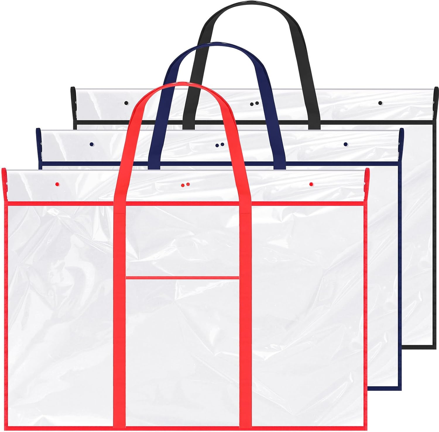 3 Pack Large Poster Storage Bag for Art and Documents