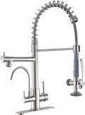 3 in 1 Kitchen Faucet with Water Filler and Pull Down Sprayer