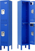 Metal Locker for Home 66in Steel Storage Locker - Tall Lockable