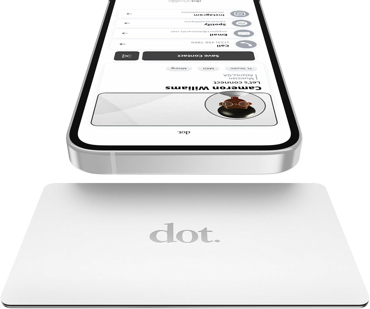 dot. Card Metal Digital Business Card for Easy Sharing