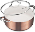 BEZIA Large 8 Quart Nonstick Cooking Pot for All Stovetops