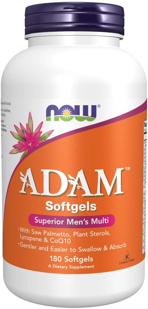 NOW Foods Adam Men's Multiple Vitamin Softgels for Optimal Health