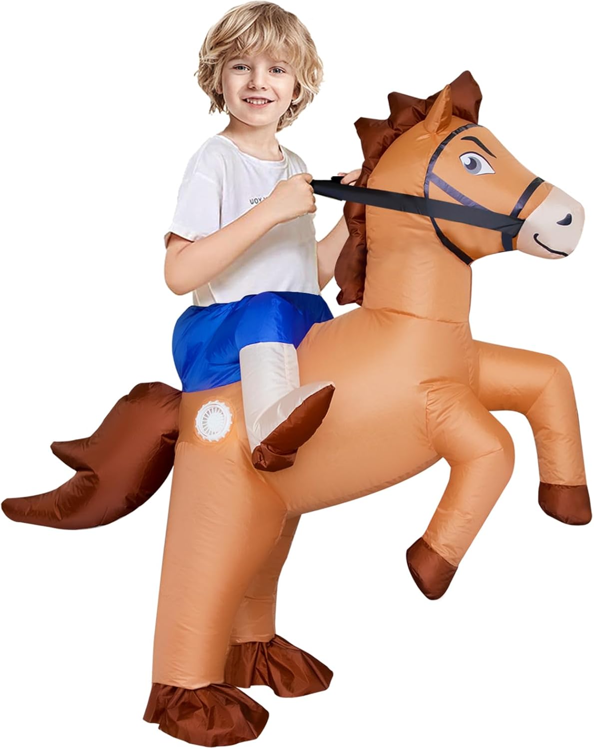 Stegosaurus Inflatable Horse Costume for Kids Halloween Fun