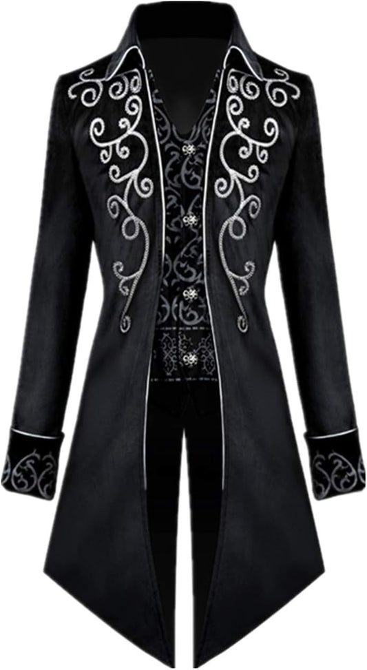 Apocrypha Men's Medieval Steampunk Tailcoat Gothic Jacket