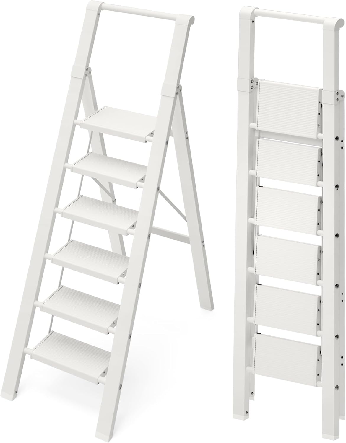 Lightweight 6 Step Ladder with Handgrip for Home and Office