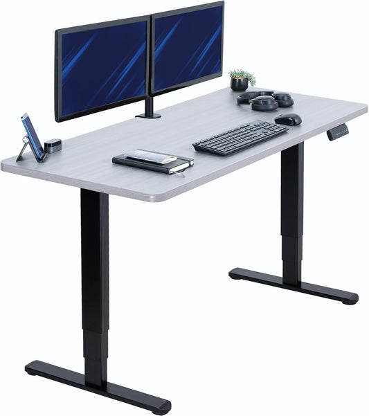 VIVO Electric Sit Stand Desk with Memory Height Adjustment
