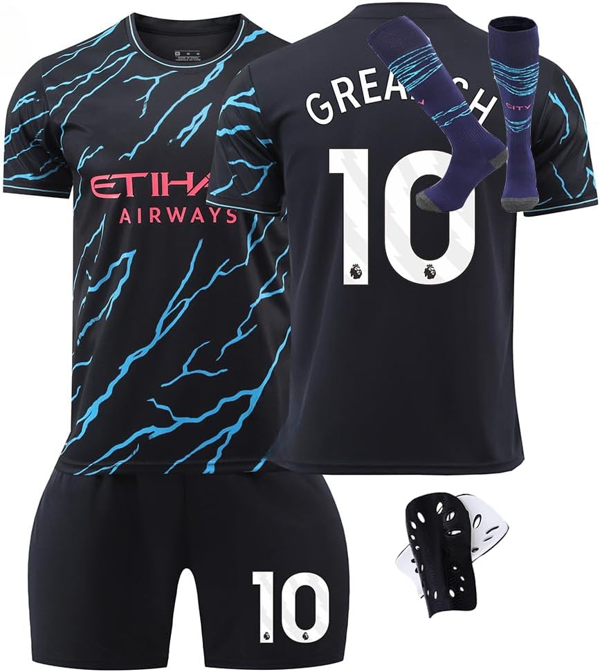 Manchester Home Away Kids Soccer Jersey Kit for All Ages