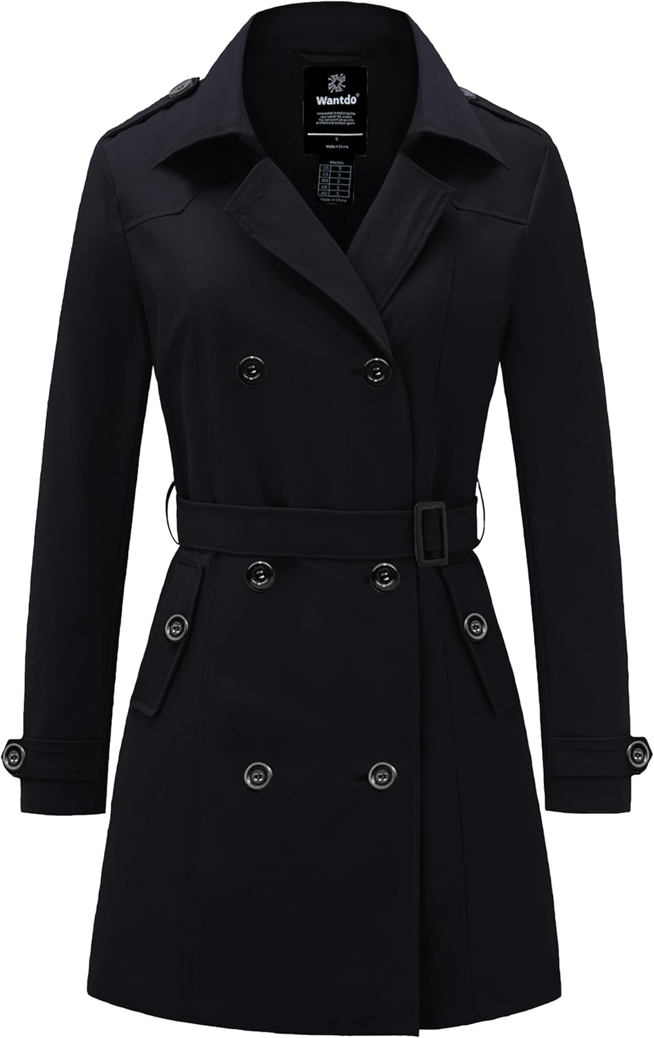 Wantdo Women's Waterproof Trench Coat for All Seasons Style