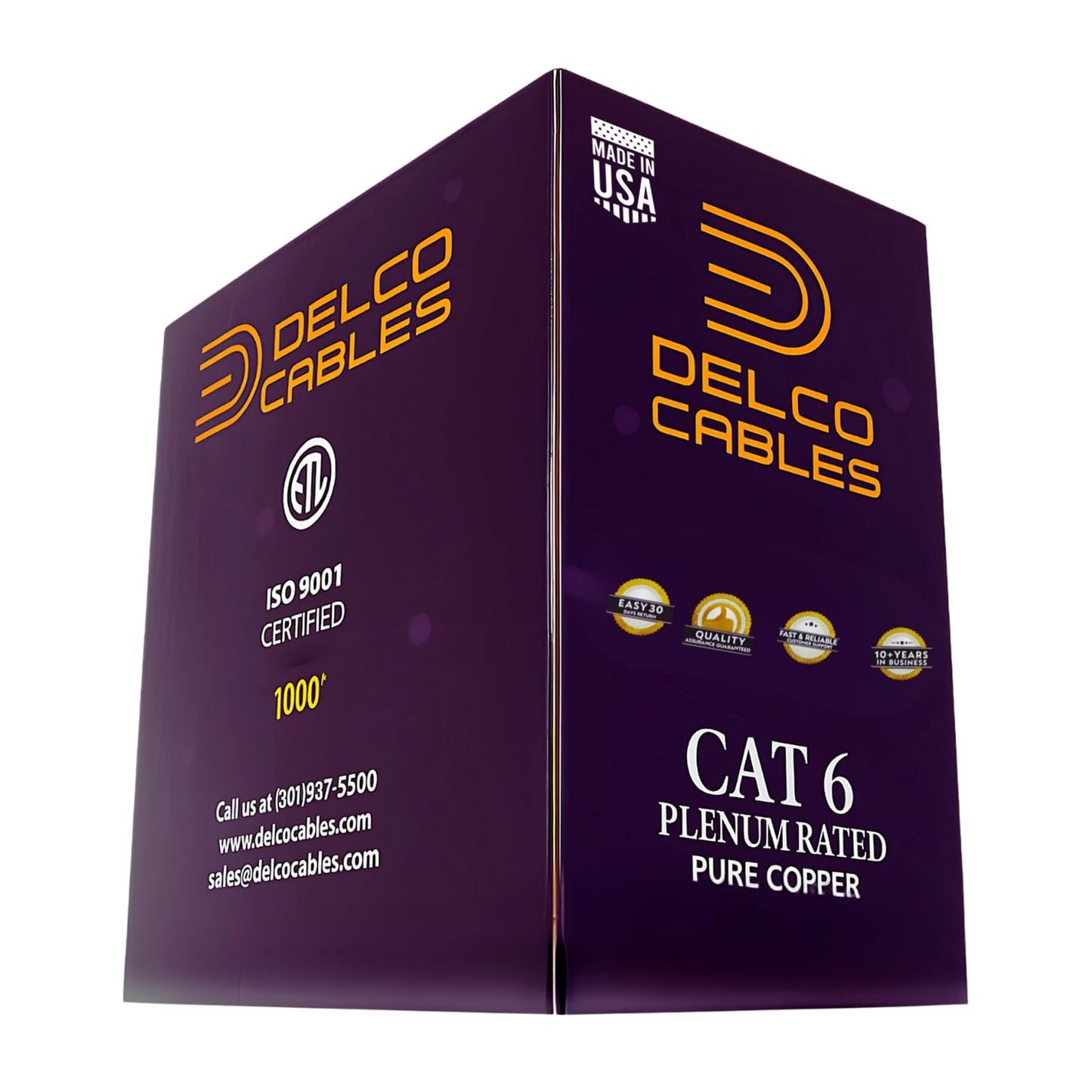 High-Performance Cat6 Plenum Cable 1000ft for Fast Data