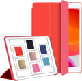 DuraSafe iPad 10.2 Case Red - Slim Protective Folio for 9th/8th/7th