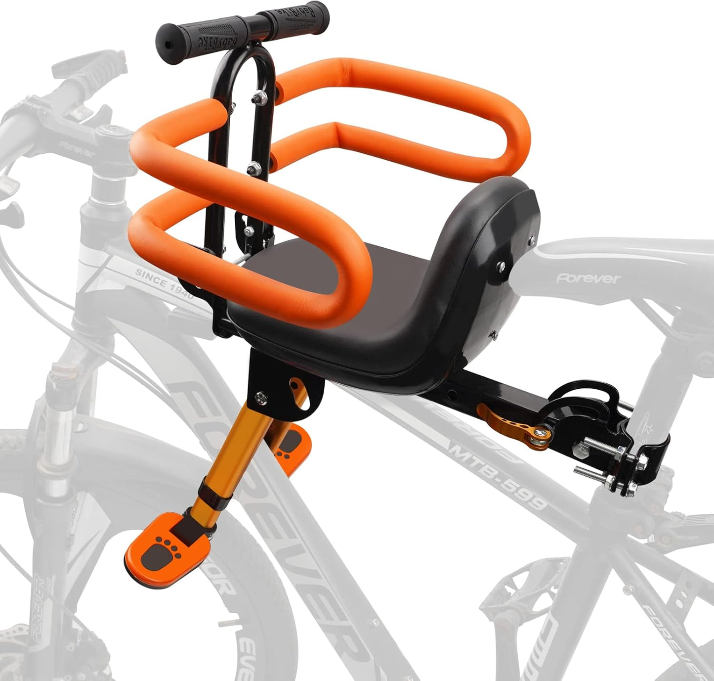 Kids Bike Seat with Handlebar Attachment for Safe Riding