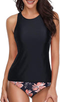 Two Piece Tankini Swimsuits for Women - Tummy Control High Neck