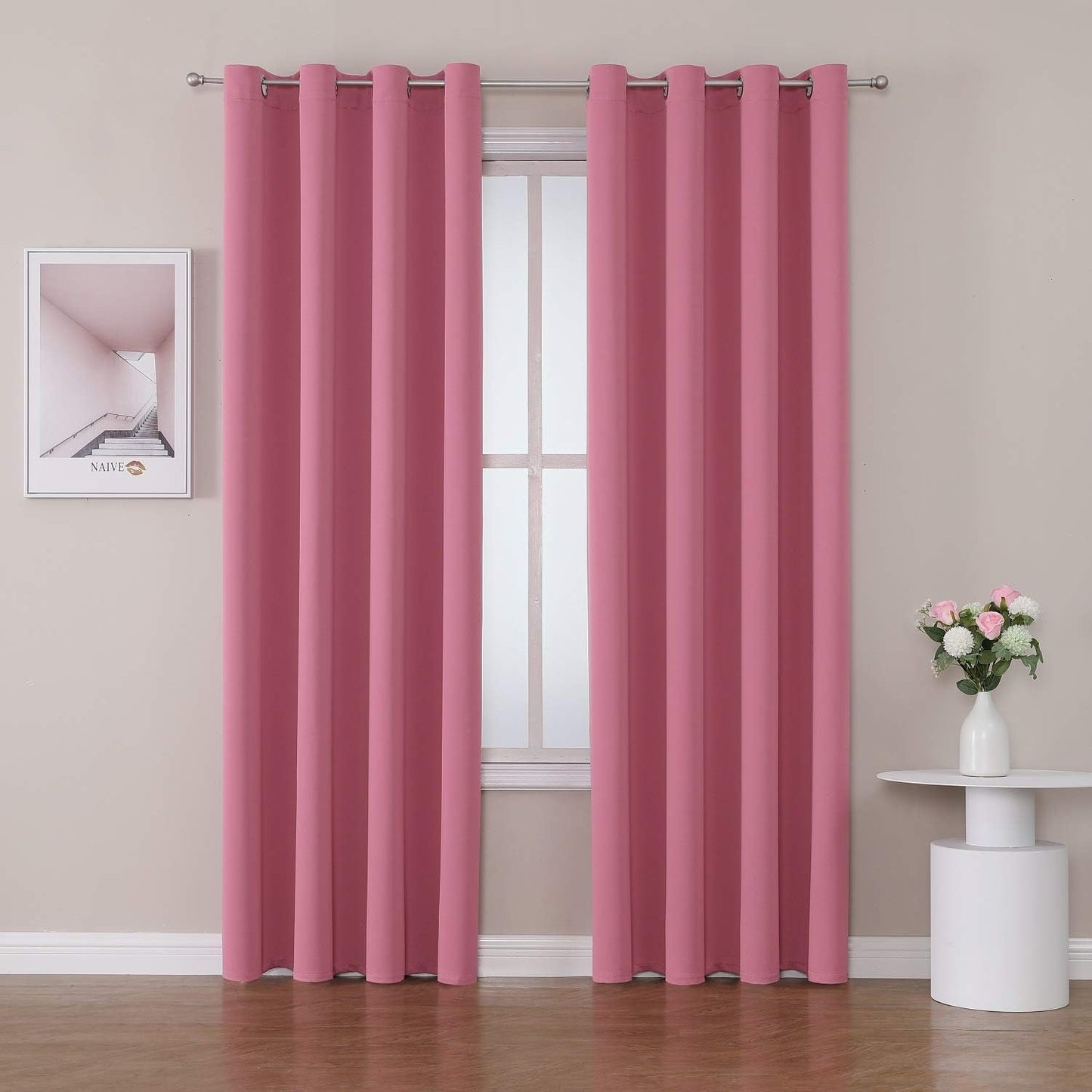 ChrisDowa Room Darkening Curtains for Living Room and Bedroom