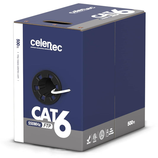 CAT6 Shielded Ethernet Cable 500ft for High-Speed Networking