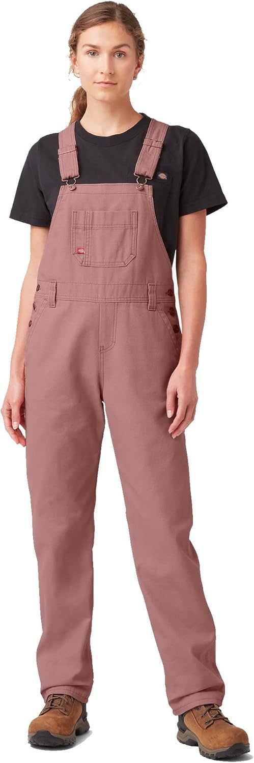 Dickies Women's Denim Bib Overall for Comfort and Durability