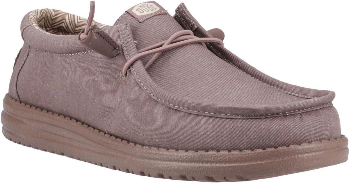 HEYDUDE Mens Wally Stretch Canvas Loafers for Everyday Comfort
