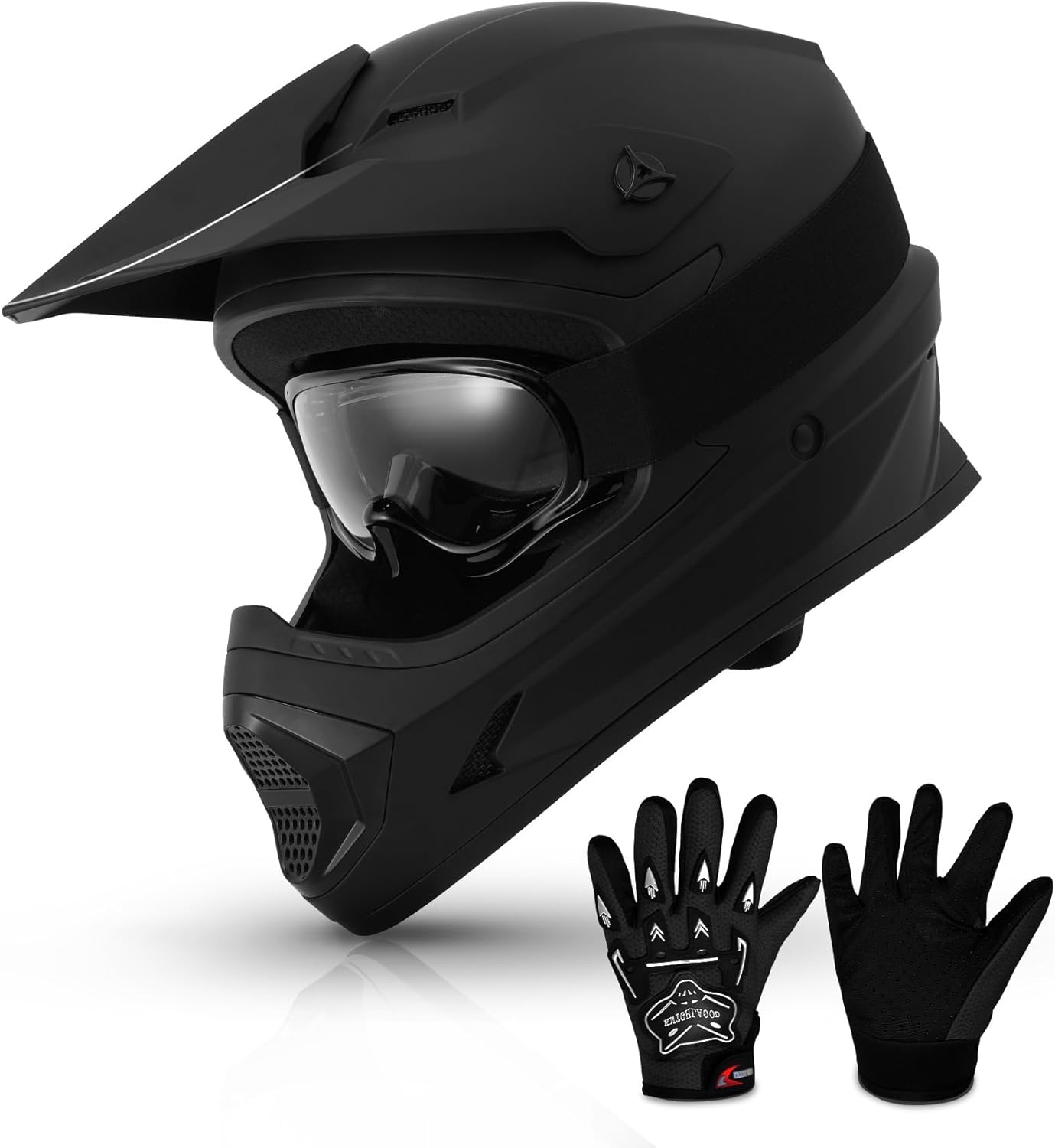TCMT Youth Off-Road Helmet with Goggles and Gloves for Kids