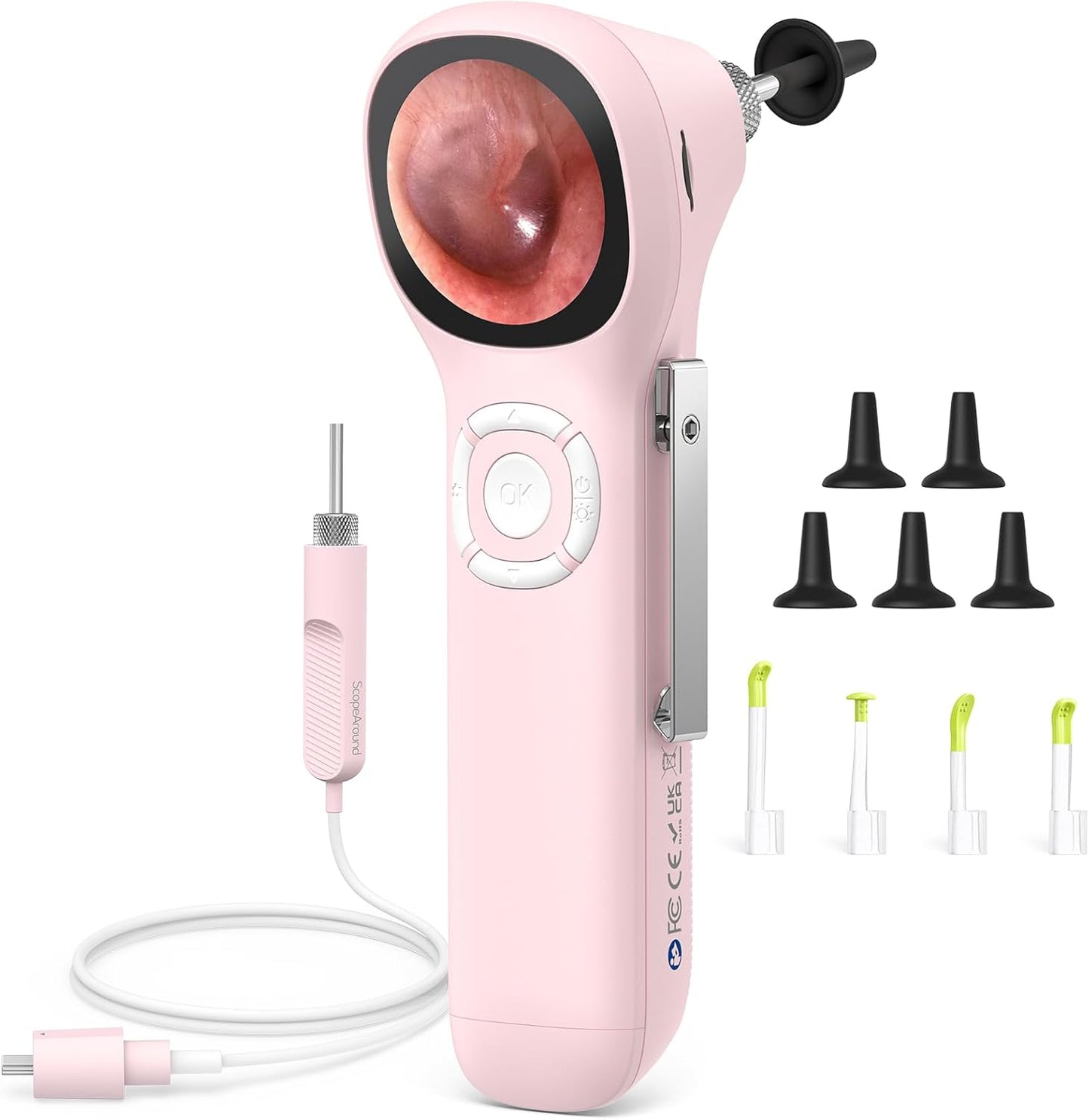 ScopeAround Digital Otoscope with IPS Screen for Ear Care