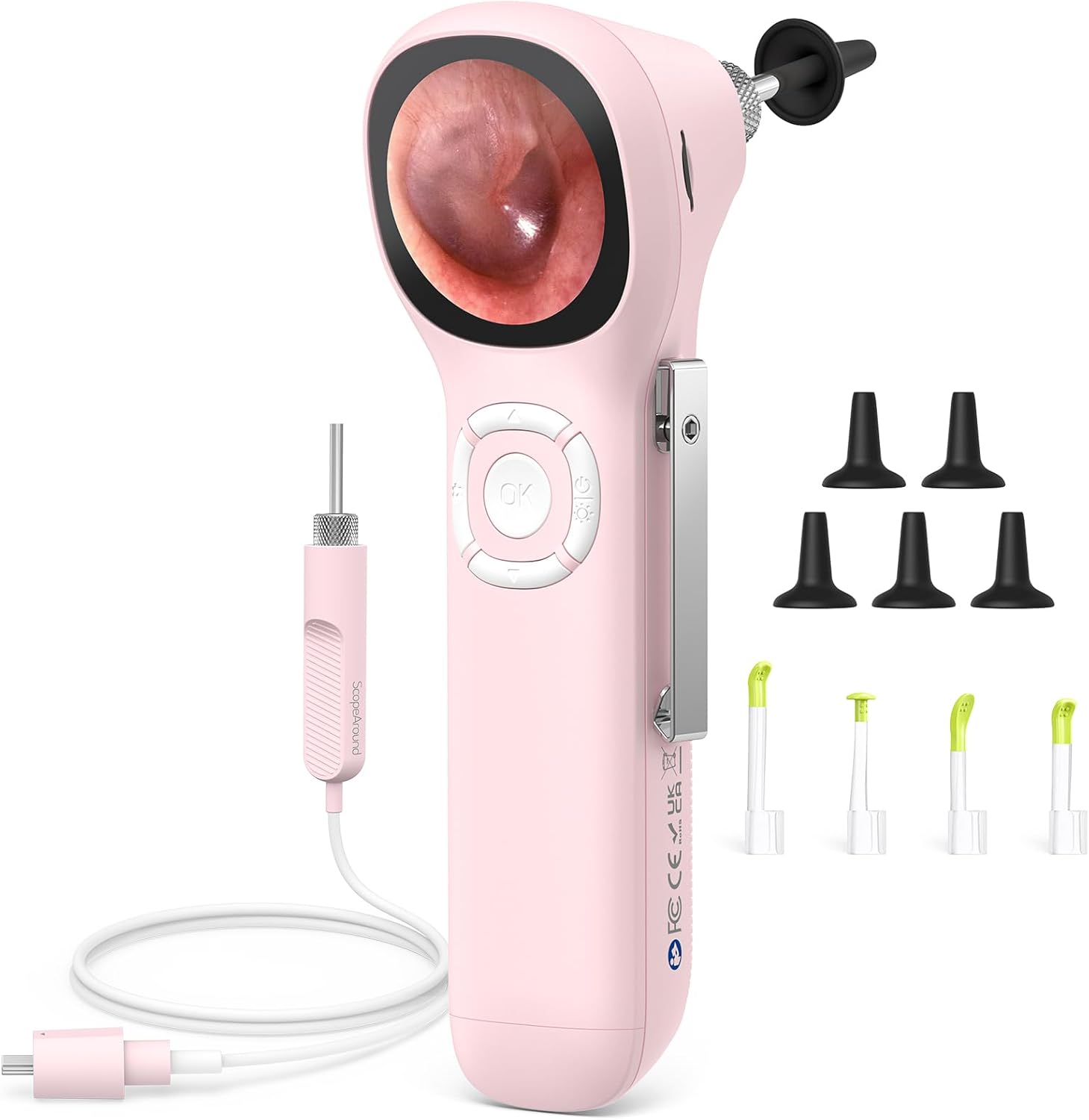 ScopeAround Digital Otoscope with IPS Screen for Ear Care