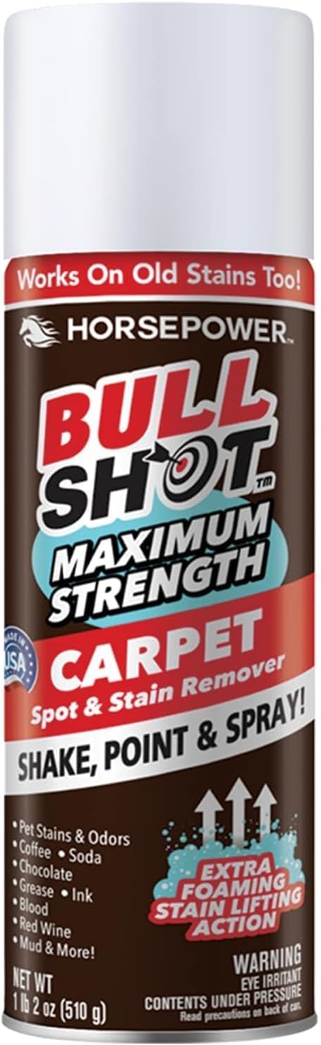 Bull Shot MAX Strength Carpet Spot & Stain Remover for Tough Stains