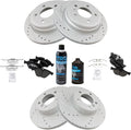 Front & Rear Brake Pad & Rotor Kit Performance Ceramic - Fits BMW 328i