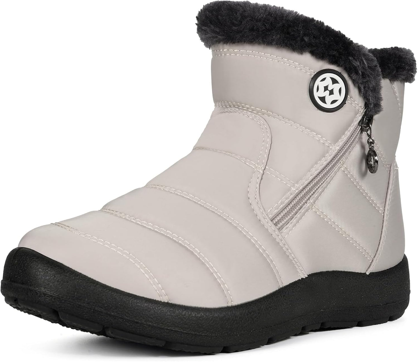 Eagsouni Snow Boots for Women: Warm Fur Lined Ankle Booties