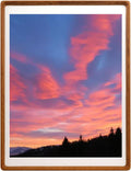 Natural Wood Photo Frame with Mat 18x24 matted to 16x20 - Classic Teak