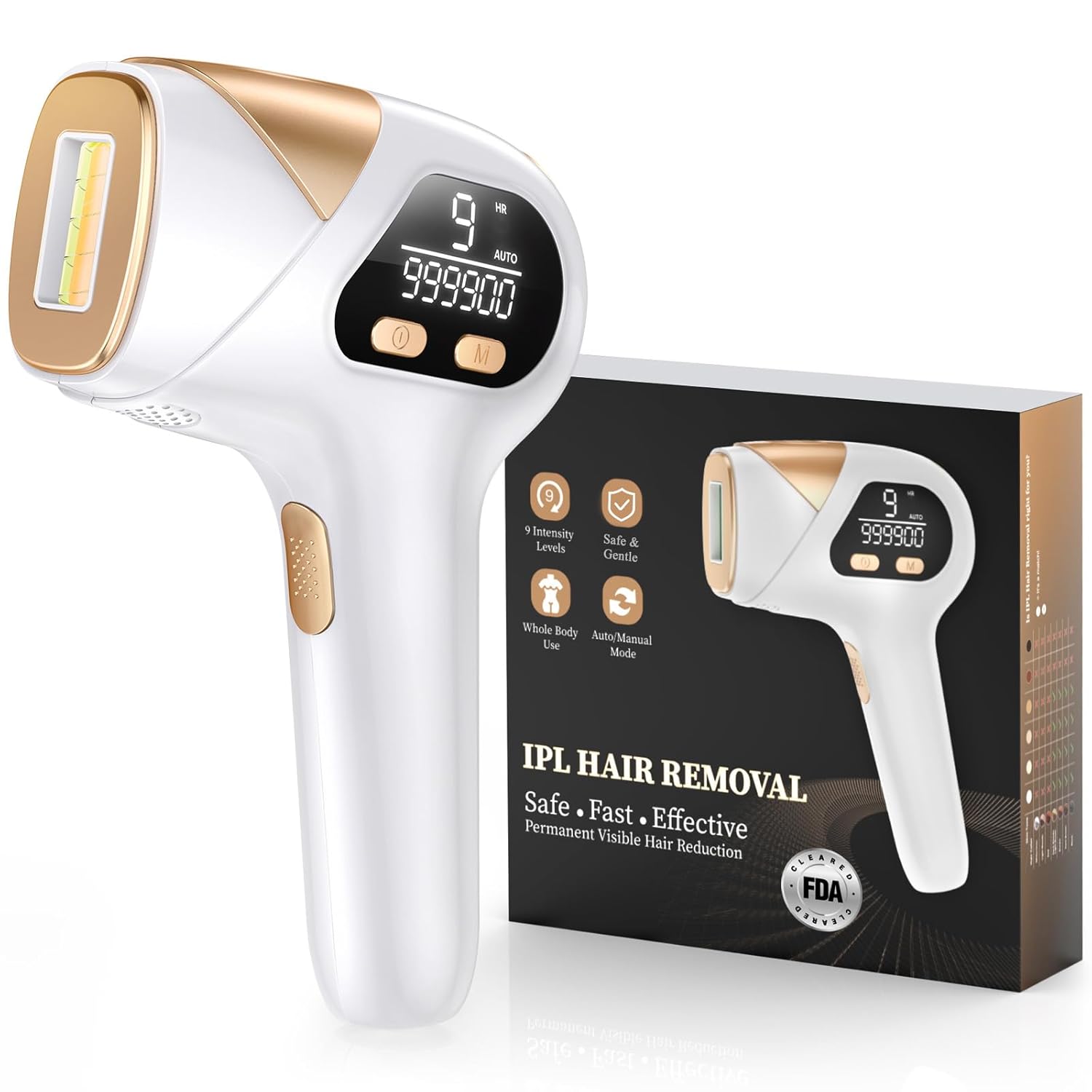 LYSMOSKI Laser Hair Removal Device for Smooth Skin at Home