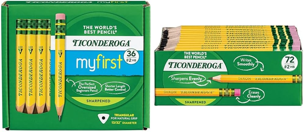 Ticonderoga My First Short Triangular Wood-Cased Pencils Review