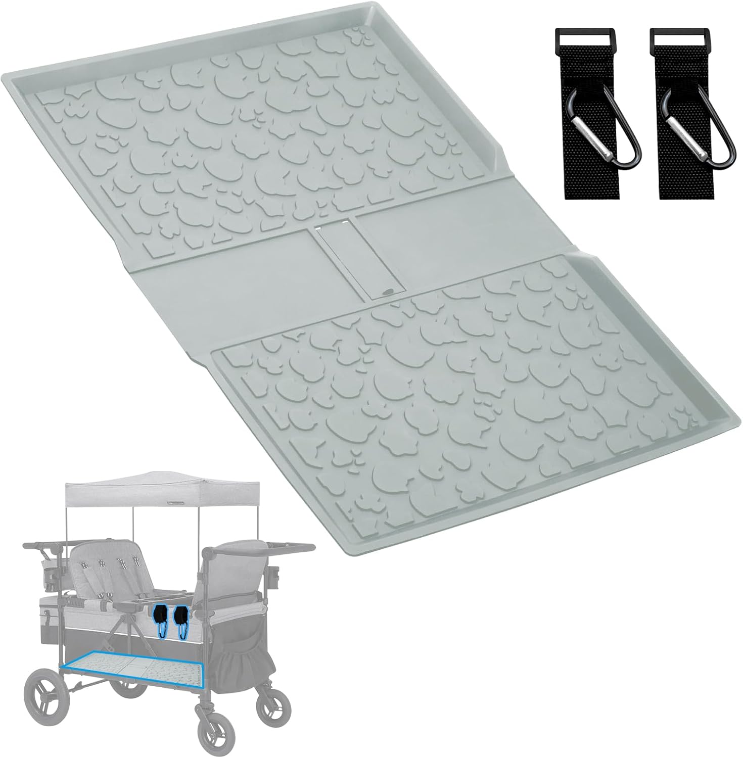 All Weather Mat for Wrangler Deluxe Stroller Wagon by Myvikcar
