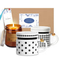 Premium XXHEDD Ceramic Coffee Mugs Set - Scented Candle Gift