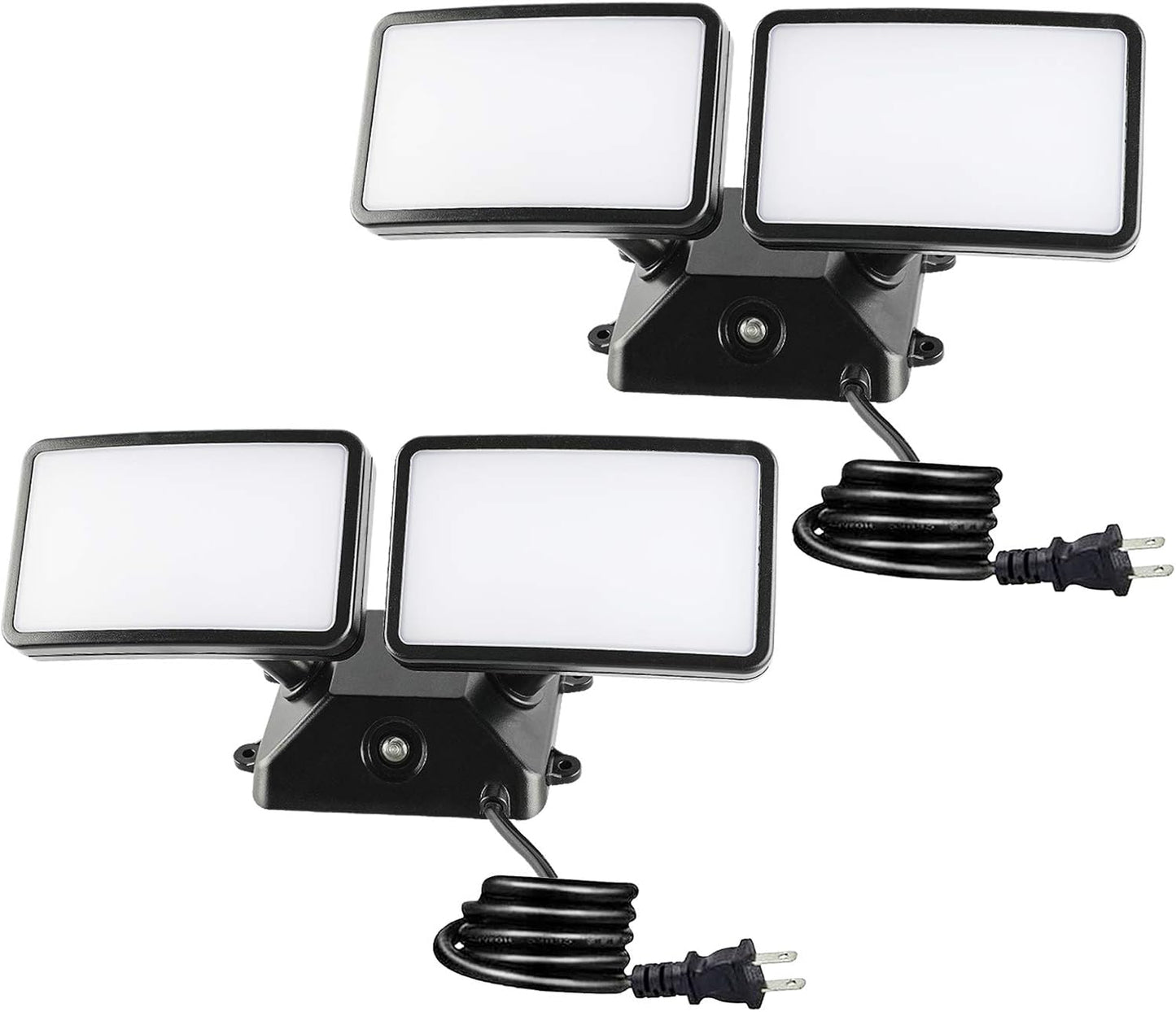 Dusk to Dawn LED Security Light with Adjustable Heads for Outdoors