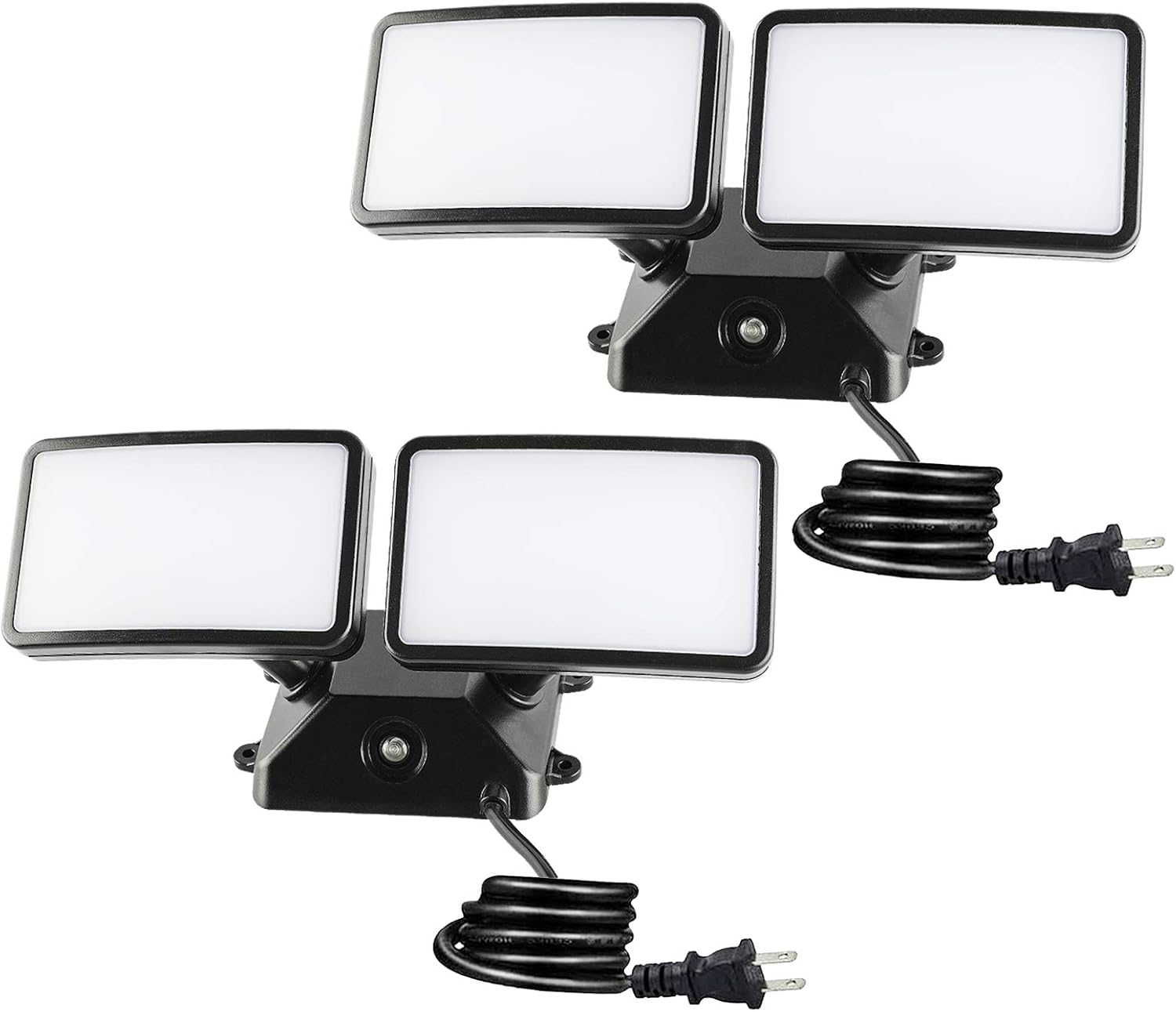 Dusk to Dawn LED Security Light with Adjustable Heads for Outdoors