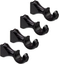4Pcs Wood Curtain Rod Brackets 1-3/8in Diameter Support Brackets