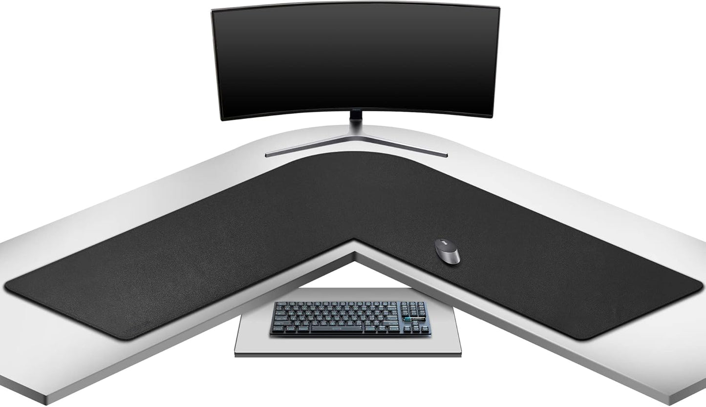 Mydours 53in L Shaped Office Mat - Premium Desk Pad