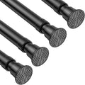 4Pack Spring Tension Curtain Rods 23 to 46 in - Adjustable No Drilling